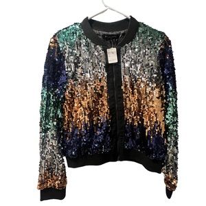 Sequins Bomber Jacket